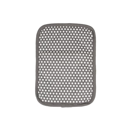Ritz Royale Solid Pot Holder/with White Silicone Dots Graphite, PK12 31211
